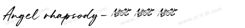 Angel rhapsody字体转换